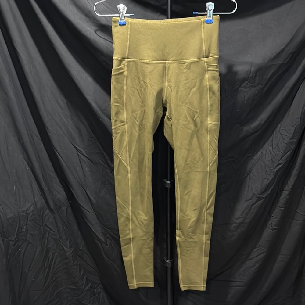 Nicole Miller Sport Green High-Waisted Leggings